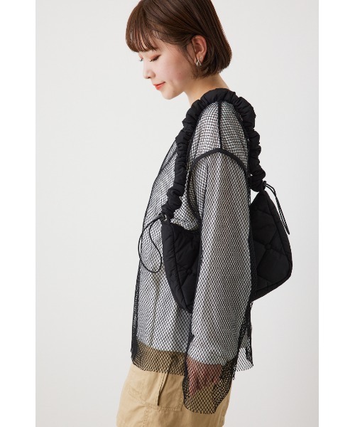 RODEO CROWNS WIDE BOWL（ロデオクラウンズワイドボウル）の「L/S メッシュトップスセット（Tシャツ/カットソー・レディース・グリーン系その他/オフホワイト/ブラック・FREE）」の18枚目の写真