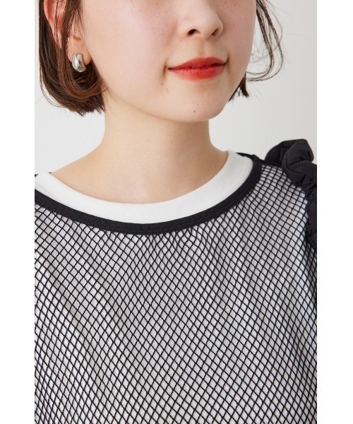 RODEO CROWNS WIDE BOWL（ロデオクラウンズワイドボウル）の「L/S メッシュトップスセット（Tシャツ/カットソー・レディース・グリーン系その他/オフホワイト/ブラック・FREE）」の22枚目の写真