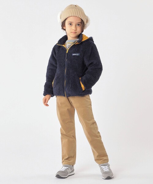 SHIPS（シップス）の「SHIPS KIDS:フェイクファー フラップ ワッチ（ニットキャップ/ビーニー・キッズ・ベージュ/サックスブルー/ライトグレー/ネイビー/ミント・ONE SIZE）」の12枚目の写真