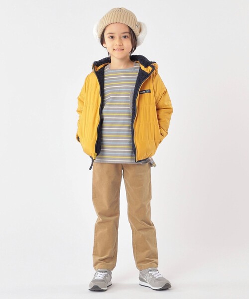 SHIPS（シップス）の「SHIPS KIDS:フェイクファー フラップ ワッチ（ニットキャップ/ビーニー・キッズ・ベージュ/サックスブルー/ライトグレー/ネイビー/ミント・ONE SIZE）」の14枚目の写真