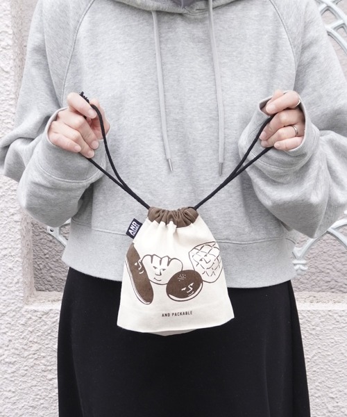 AND PACKABLE】KINCHAKU POUCH 巾着ポーチ（ポーチ）｜GLOBAL