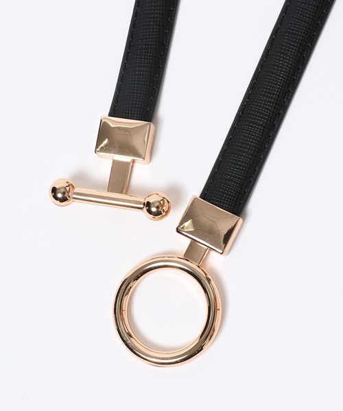 Andemiu(アンデミュウ)の「ヒッカケバックルホソベルト982866(ベルト・レディース・アイボリー/ブラウン/ブラック・FREE)」の8枚目の写真