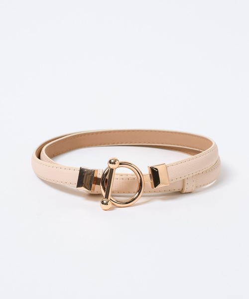 Andemiu(アンデミュウ)の「ヒッカケバックルホソベルト982866(ベルト・レディース・アイボリー/ブラウン/ブラック・FREE)」の11枚目の写真