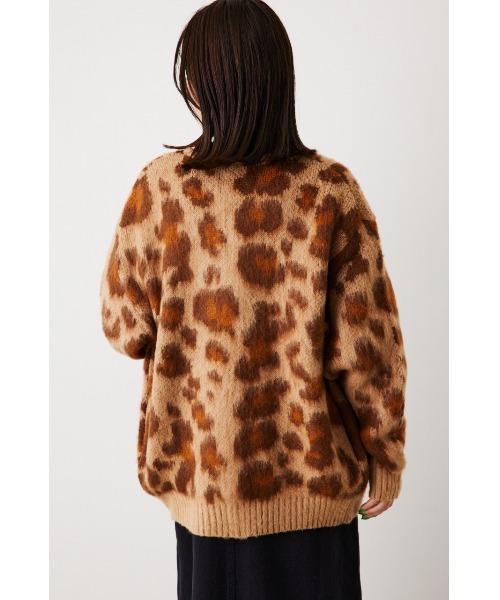 RODEO CROWNS WIDE BOWL（ロデオクラウンズワイドボウル）の「パターンシャギーニットカーディガン（カーディガン/ボレロ・レディース・ベージュ系その他/ターコイズブルー/グリーン系その他/グレー系その他/ホワイト系その他/ブラック系その他/パープル系その他・LARGE/MEDIUM）」の18枚目の写真