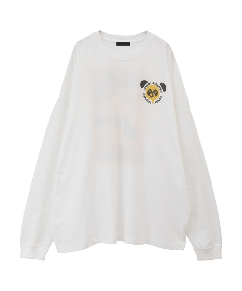 Candy Stripper（キャンディストリッパー）の「MORE FUNNY CND L/S Tシャツ（Tシャツ/カットソー・レディース・ブラック/オフホワイト・2）」の4枚目の写真