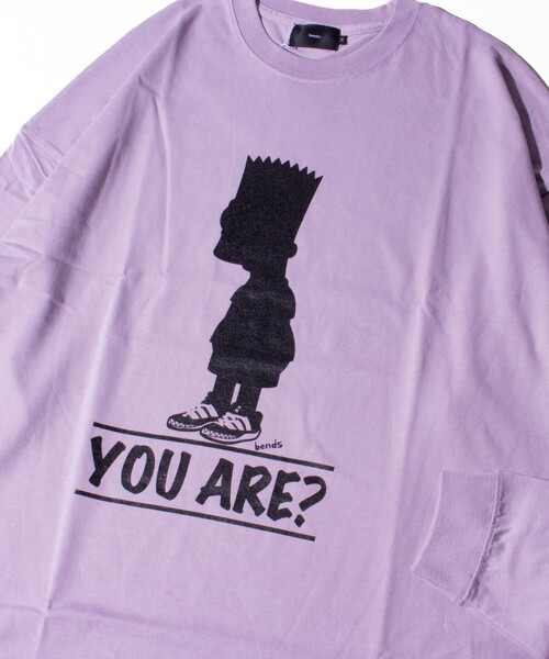 bend(s)（ベンズ）の「【BENDS/ベンズ】オマージュプリントロンT リラックスフィット（Tシャツ/カットソー・メンズ・ホワイト/ライトグレー/ホワイト系その他2/ブラック系その他2/ホワイト系その他3/ライトパープル/ホワイト系その他4/ブラック・M/L）」の8枚目の写真