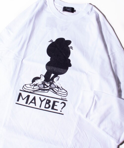bend(s)（ベンズ）の「【BENDS/ベンズ】オマージュプリントロンT リラックスフィット（Tシャツ/カットソー・メンズ・ホワイト/ライトグレー/ホワイト系その他2/ブラック系その他2/ホワイト系その他3/ライトパープル/ホワイト系その他4/ブラック・M/L）」の4枚目の写真