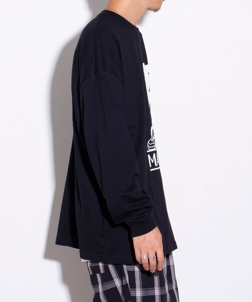 bend(s)（ベンズ）の「【BENDS/ベンズ】オマージュプリントロンT リラックスフィット（Tシャツ/カットソー・メンズ・ホワイト/ライトグレー/ホワイト系その他2/ブラック系その他2/ホワイト系その他3/ライトパープル/ホワイト系その他4/ブラック・M/L）」の21枚目の写真