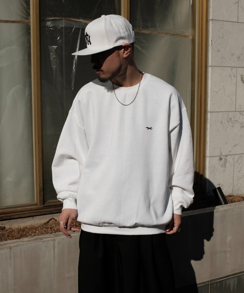 PENNEYS(ぺニーズ)の「【PENNEY'S ぺニーズ】THE FOX CREW SWEAT(スウェット・メンズ・ネイビー/サンドベージュ/ワイン/レッド/ホワイト/ブラック/チャコールグレー/アッシュグレー/ダークグリーン・X-LARGE/LARGE/MEDIUM/SMALL)」の11枚目の写真