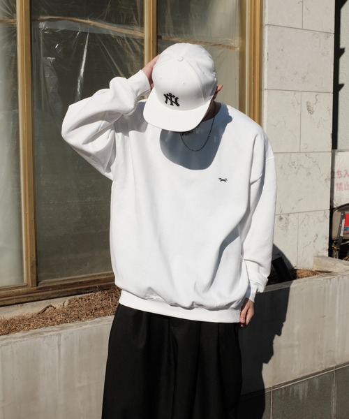 PENNEYS(ぺニーズ)の「【PENNEY'S ぺニーズ】THE FOX CREW SWEAT(スウェット・メンズ・ネイビー/サンドベージュ/ワイン/レッド/ホワイト/ブラック/チャコールグレー/アッシュグレー/ダークグリーン・X-LARGE/LARGE/MEDIUM/SMALL)」の13枚目の写真