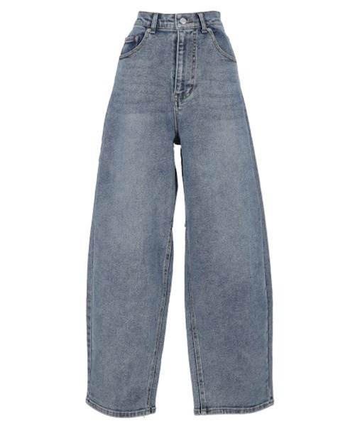 coca（coca）（コカ）の「【WEB限定セール】ストレッチカーブデニム（デニムパンツ・レディース・ライトブルー/ブルー・M/L/S）」の3枚目の写真