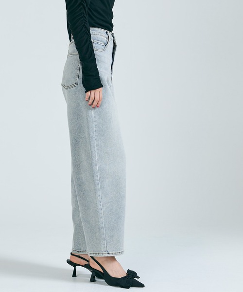 coca（coca）（コカ）の「【WEB限定セール】ストレッチカーブデニム（デニムパンツ・レディース・ライトブルー/ブルー・M/L/S）」の8枚目の写真