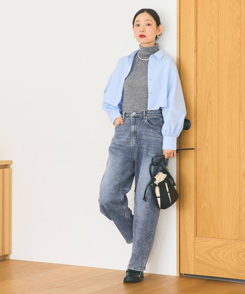 coca（coca）（コカ）の「【WEB限定セール】ストレッチカーブデニム（デニムパンツ・レディース・ライトブルー/ブルー・M/L/S）」の12枚目の写真