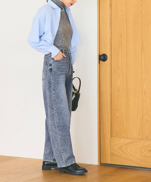 coca（coca）（コカ）の「【WEB限定セール】ストレッチカーブデニム（デニムパンツ・レディース・ライトブルー/ブルー・M/L/S）」の14枚目の写真