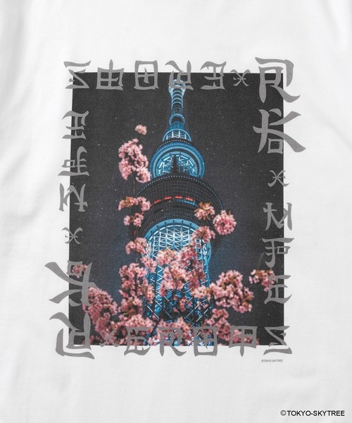 MFC STORE(エムエフシーストア)の「RK × MFC STORE TOKYO SKYTREE/ SAKURA S/S TEE(Tシャツ/カットソー・メンズ・ブラック/ホワイト・XXL/XL/L/M/S)」の9枚目の写真