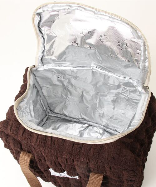 LA VORAGINE（ラ ヴォラジネ）の「【保温･保冷】ポップコーン ボックストートランチバッグ/お弁当バッグ（お弁当箱・レディース・ブラウン/アイボリー/イエロー・FREE）」の21枚目の写真