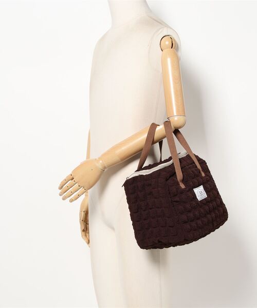 LA VORAGINE（ラ ヴォラジネ）の「【保温･保冷】ポップコーン ボックストートランチバッグ/お弁当バッグ（お弁当箱・レディース・ブラウン/アイボリー/イエロー・FREE）」の22枚目の写真