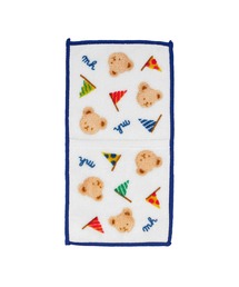 MIKI HOUSE（ミキハウス）の「ミキハウスベア 二つ折りミニタオル（ハンカチ/ハンドタオル）」