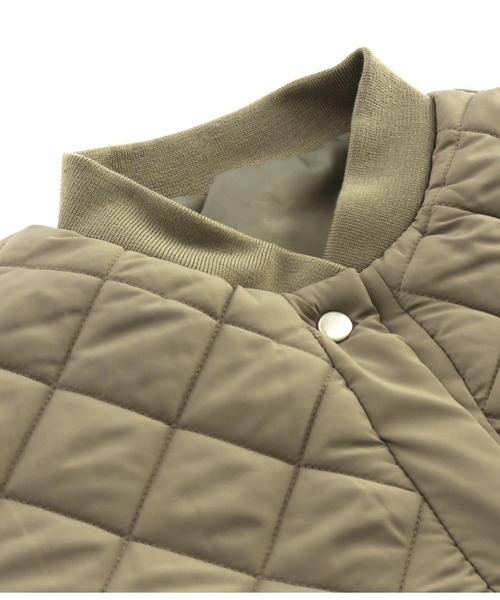 anap mimpi（アナップミンピ）の「中綿ダイヤキティングコート（ブルゾン・レディース・カーキ/ブラック・FREE）」の18枚目の写真