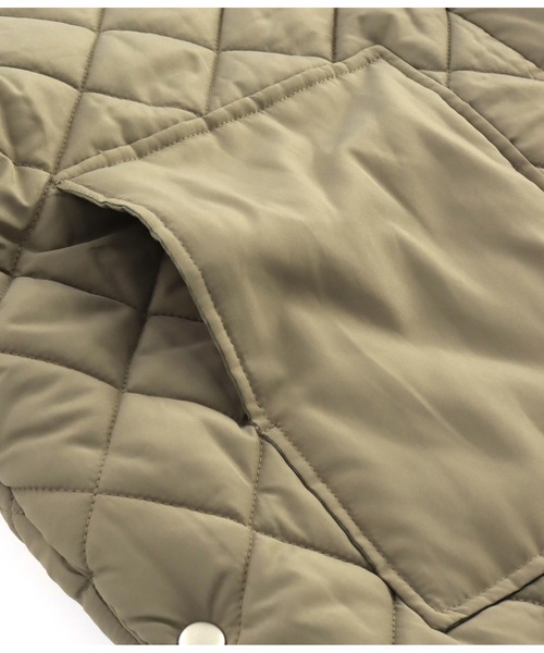 anap mimpi（アナップミンピ）の「中綿ダイヤキティングコート（ブルゾン・レディース・カーキ/ブラック・FREE）」の19枚目の写真