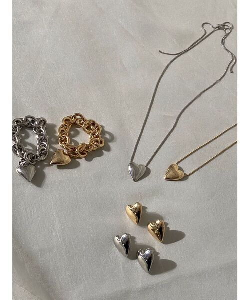 LAGUNAMOON（ラグナムーン）の「ハートイヤリング（イヤリング・レディース・シルバー/ゴールド・FREE）」の4枚目の写真