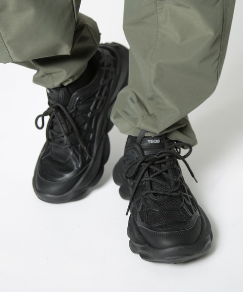 SETUP7（セットアップセブン）の「【SETUP7】フェイクレザーダッドシューズ KNF037（スニーカー・メンズ・ブラック/ベージュ・42/44）」の14枚目の写真