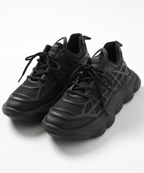 SETUP7（セットアップセブン）の「【SETUP7】フェイクレザーダッドシューズ KNF037（スニーカー・メンズ・ブラック/ベージュ・42/44）」の17枚目の写真