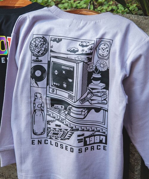 DRC branshes（ディーアールシーブランシェス）の「【WEB限定/DRC/お肌に嬉しい綿100％】アソートグラフィック長袖Tシャツ（Tシャツ/カットソー・キッズ・ネイビー/オレンジ/その他4/その他5/チャコールグレー/アイボリー/ブルー/その他3/その他1/オフホワイト/ライム/ブラック/その他2/グレイッシュベージュ/ブルーグレー/その他6/グリーン/ラベンダー・100/130/140/160/150/120/90/110）」の11枚目の写真