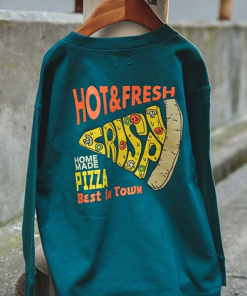 DRC branshes（ディーアールシーブランシェス）の「【WEB限定/DRC/お肌に嬉しい綿100％】アソートグラフィック長袖Tシャツ（Tシャツ/カットソー・キッズ・ネイビー/オレンジ/その他4/その他5/チャコールグレー/アイボリー/ブルー/その他3/その他1/オフホワイト/ライム/ブラック/その他2/グレイッシュベージュ/ブルーグレー/その他6/グリーン/ラベンダー・100/130/140/160/150/120/90/110）」の17枚目の写真