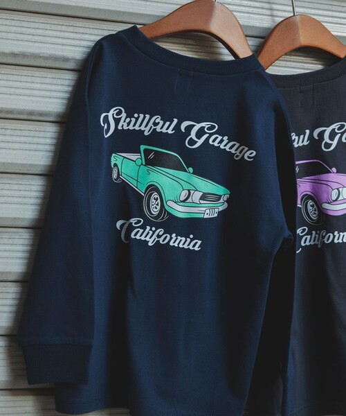 DRC branshes（ディーアールシーブランシェス）の「【WEB限定/DRC/お肌に嬉しい綿100％】アソートグラフィック長袖Tシャツ（Tシャツ/カットソー・キッズ・ネイビー/オレンジ/その他4/その他5/チャコールグレー/アイボリー/ブルー/その他3/その他1/オフホワイト/ライム/ブラック/その他2/グレイッシュベージュ/ブルーグレー/その他6/グリーン/ラベンダー・100/130/140/160/150/120/90/110）」の9枚目の写真