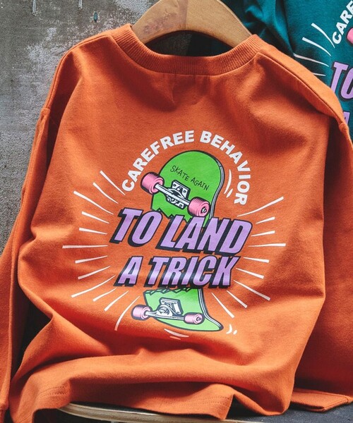 DRC branshes（ディーアールシーブランシェス）の「【WEB限定/DRC/お肌に嬉しい綿100％】アソートグラフィック長袖Tシャツ（Tシャツ/カットソー・キッズ・ネイビー/オレンジ/その他4/その他5/チャコールグレー/アイボリー/ブルー/その他3/その他1/オフホワイト/ライム/ブラック/その他2/グレイッシュベージュ/ブルーグレー/その他6/グリーン/ラベンダー・100/130/140/160/150/120/90/110）」の12枚目の写真