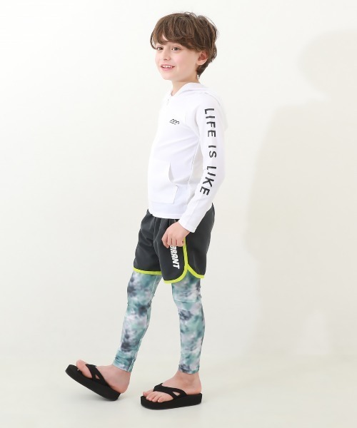 devirock（デビロック）の「UVカット 選べるデザイン ラッシュレギンス/トレンカ（ラッシュガード・キッズ・グリーン系その他2/グリーン系その他/グレー系その他2/ブラック/ブラック系その他/グレー系その他/ネイビー/ネイビー系・160cm/150cm/130cm/120cm/110cm/100cm/140cm）」の10枚目の写真