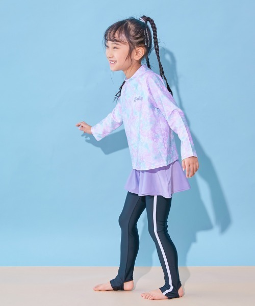 devirock（デビロック）の「UVカット 選べるデザイン ラッシュレギンス/トレンカ（ラッシュガード・キッズ・グリーン系その他2/グリーン系その他/グレー系その他2/ブラック/ブラック系その他/グレー系その他/ネイビー/ネイビー系・160cm/150cm/130cm/120cm/110cm/100cm/140cm）」の21枚目の写真