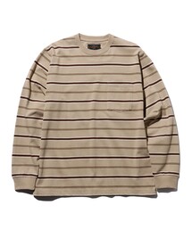 BEAMS PLUS | マルチストライプ ポケット Tシャツ(Tシャツ/カットソー)