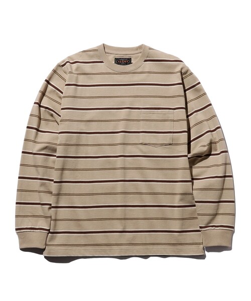 【セール】マルチストライプ ポケット Tシャツ(Tシャツ/カットソー)|BEAMS PLUS(ビームスプラス) 【セール】マルチストライプ ポケット Tシャツ(Tシャツ/カットソー)|BEAMS PLUS(ビームスプラス)
