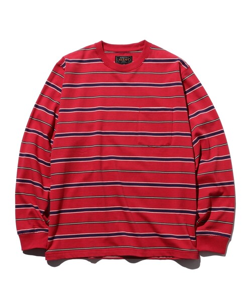 【セール】マルチストライプ ポケット Tシャツ(Tシャツ/カットソー)|BEAMS PLUS(ビームスプラス) 【セール】マルチストライプ ポケット Tシャツ(Tシャツ/カットソー)|BEAMS PLUS(ビームスプラス)