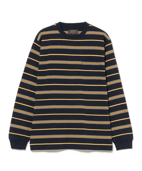 【セール】マルチストライプ ポケット Tシャツ(Tシャツ/カットソー)|BEAMS PLUS(ビームスプラス) 【セール】マルチストライプ ポケット Tシャツ(Tシャツ/カットソー)|BEAMS PLUS(ビームスプラス)
