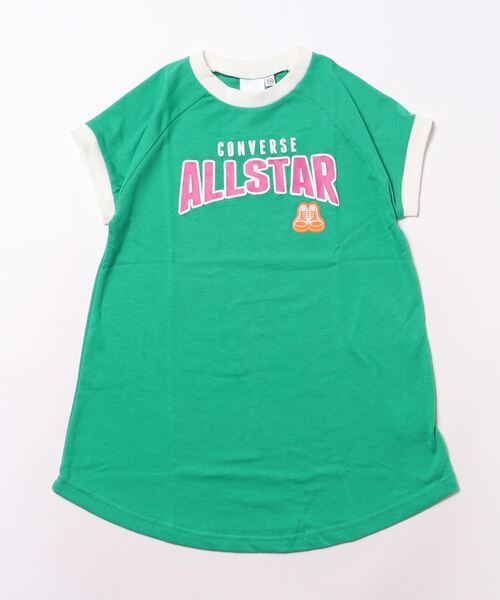 CONVERSE（コンバース）の「【CONVERSE】半袖ワンピース/キッズ（ワンピース・キッズ・グリーン/ロイヤルブルー・130cm/120cm/110cm）」の2枚目の写真