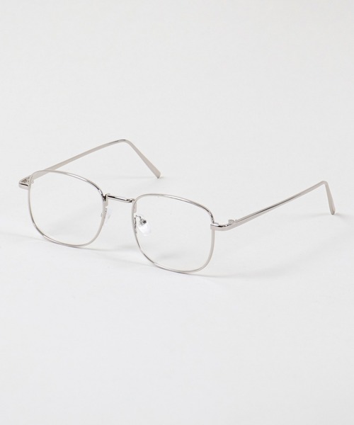 SPINNS（スピンズ）の「細フレーム ウェリントンダテメガネ　メタルフレーム（メガネ・レディース・シルバー・ONESIZE）」の3枚目の写真