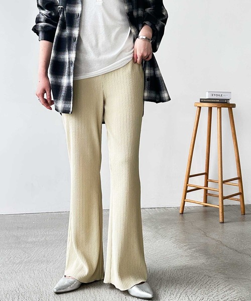 セール】【S-XLサイズ展開】-3kg見え！セルフカットセミフレアイージー