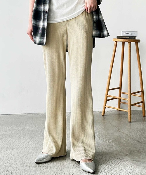 セール】【S-XLサイズ展開】-3kg見え！セルフカットセミフレアイージー