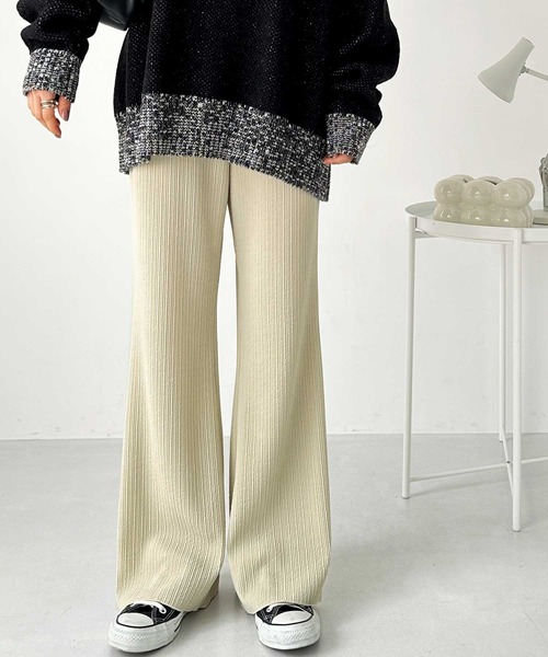 セール】【S-XLサイズ展開】-3kg見え！セルフカットセミフレアイージー