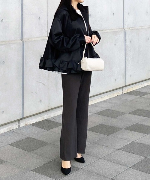 セール】【S-XLサイズ展開】-3kg見え！セルフカットセミフレアイージー