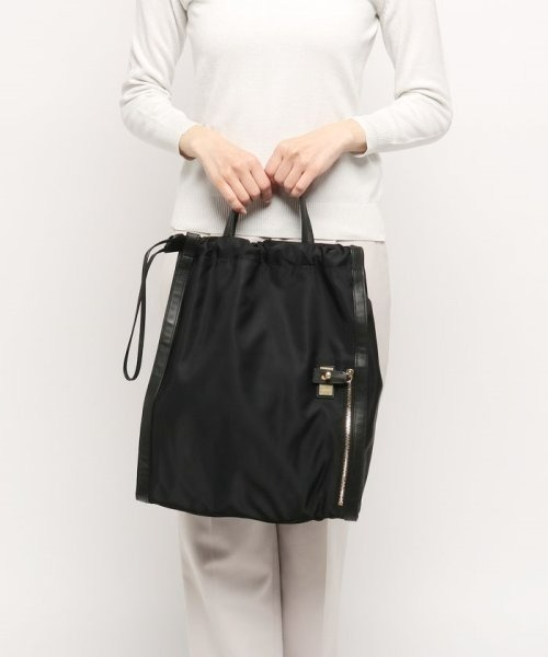 ORSETTO(オルセット)の「【ORSETTO(オルセット)】 METALLO NYLON TOTE(トートバッグ・レディース・カーキ/ブラック・2)」の12枚目の写真