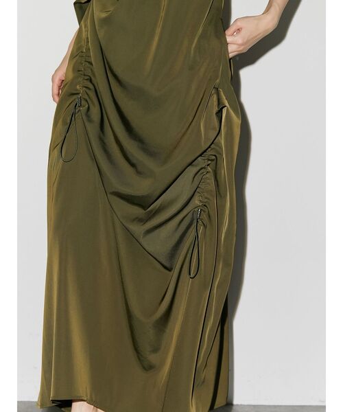 UN3D.（アンスリード）の「タックギャザーキャミワンピース（ワンピース・レディース・ブラック/カーキ/イエロー・36/38）」の7枚目の写真