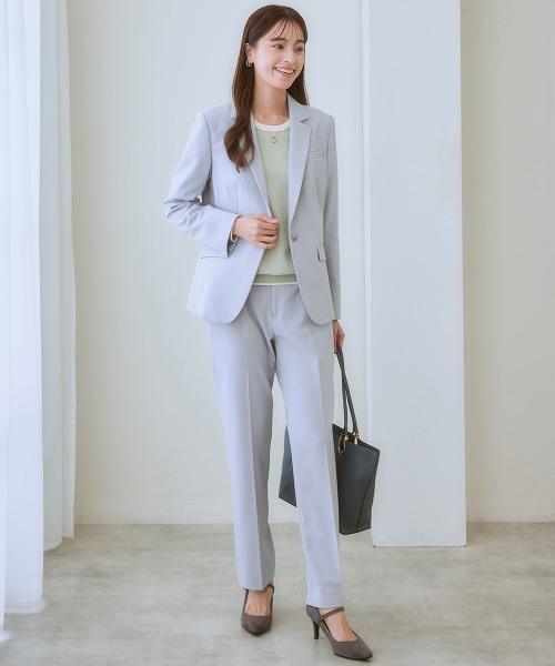 7days Life Styling(セブンデイズライフスタイリング)の「配色クルーネックセーター(静電防止・毛玉になりにくい・UVカット・タンブル乾燥OK)(ニット/セーター・レディース・ネイビー系/アイボリー系/グレー系/スモーキーグリーン系・S/M/L/LL)」の7枚目の写真