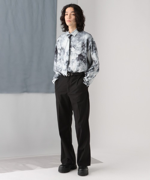 【HARE】FLOWER ARTセットアップ　美品 HARE - FLOWER ARTステンカラーコート(HARE) 花柄コートの通販