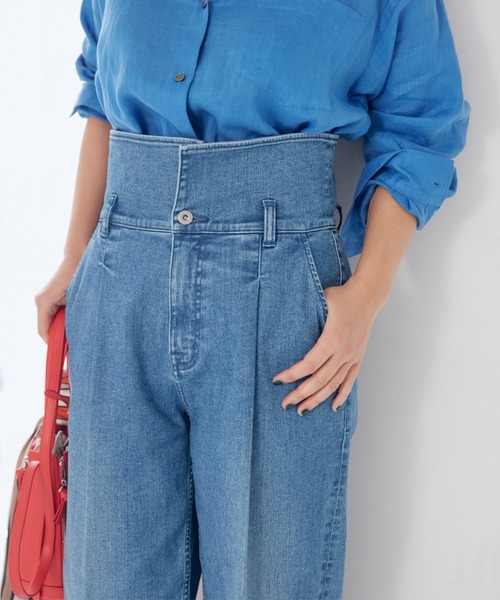 INED(イネド)の「【Stylist 望月律子コラボ】大人の美デニムパンツ(デニムパンツ・レディース・インディゴブルー/サックスブルー・9号/11号/7号)」の15枚目の写真