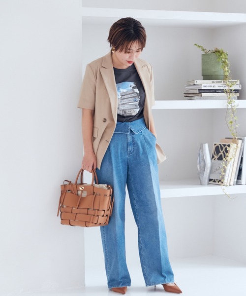 INED(イネド)の「【Stylist 望月律子コラボ】大人の美デニムパンツ(デニムパンツ・レディース・インディゴブルー/サックスブルー・9号/11号/7号)」の16枚目の写真