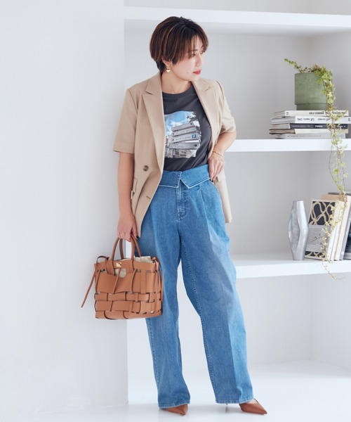 INED(イネド)の「【Stylist 望月律子コラボ】大人の美デニムパンツ(デニムパンツ・レディース・インディゴブルー/サックスブルー・9号/11号/7号)」の17枚目の写真